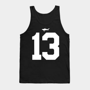 Willie Beamen Miami Sharks Jersey (Front/Back Print) Tank Top